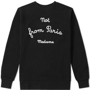 Drole de Monsieur Black 'Not From Paris Madame' Sweatshirt Sweater Size Small